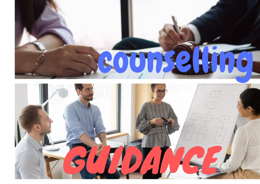 Difference between counselling and guidance Vidhyarthi Darpan