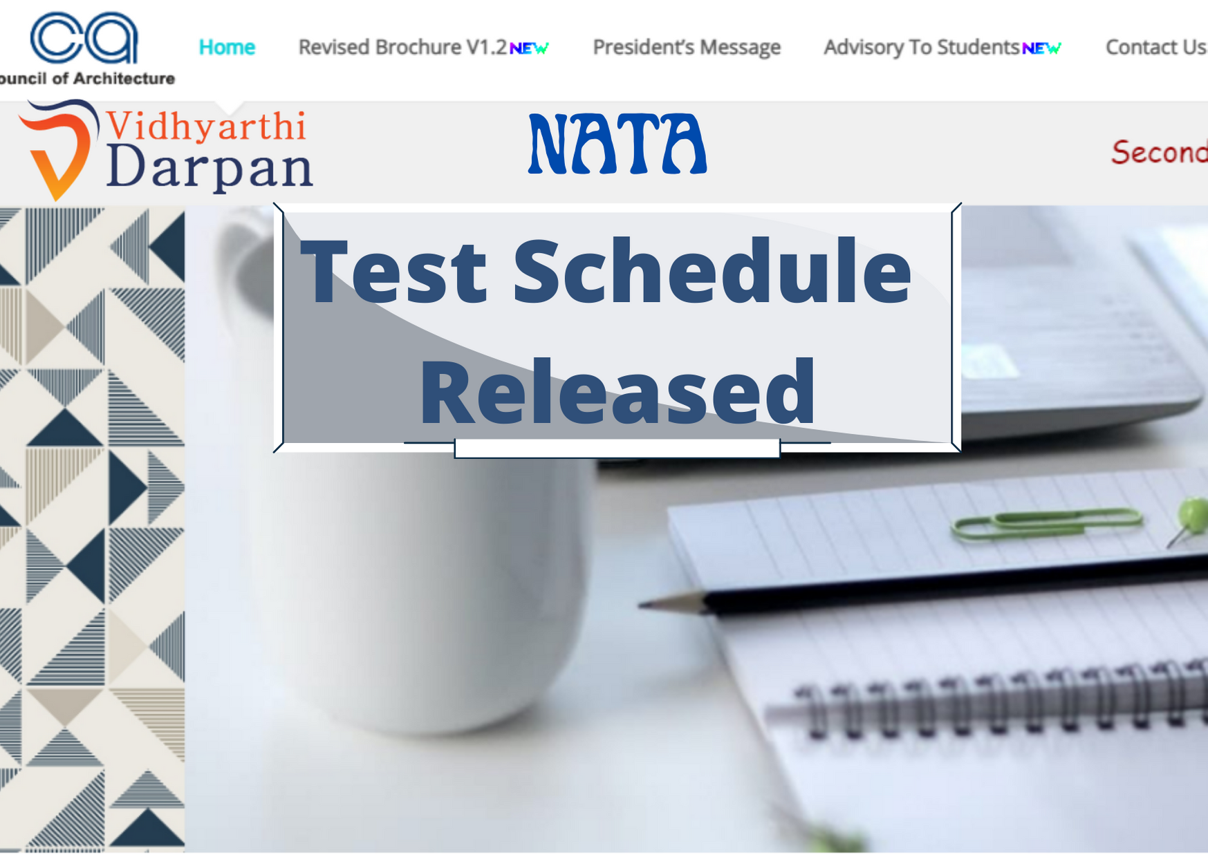 nata-test-schedule-released-vidhyarthi-darpan